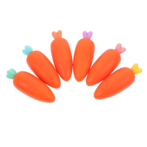 Angoily 6 Stück Karotten-Textmarker Lernbedarf Glitzer-Textmarker Pastell-Textmarker ästhetische Highlighter Pastellmarker Büro-Must-Haves Farbige Highlighter Plastik Orange Angoily 6 Stück Karotten-Textmarker Lernbedarf Glitzer-Textmarker Pastell-Textmarker ästhetische Highlighter Pastellmarker Büro-Must-Haves Farbige Highlighter Plastik Orange von Angoily