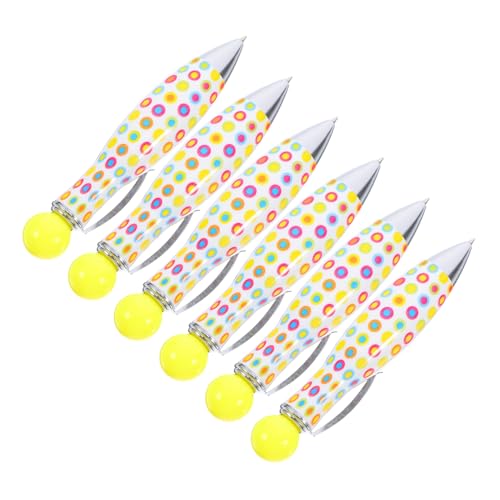 Angoily 6 Stück Kleinspenstballstift Winziger Stift Mini-stift Stifte Für Lustiger Stift Reisestift Kurzer Kugelschreiber Farbwechselstifte Kompaktstift Taschenstifte Plastik Yellow von Angoily