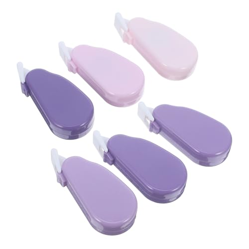 Angoily 6 Stück Korrekturband Planke Band Süß Zu Weiß Aus -klebeband Pastell Bandspender Klemmbrett Mit Speicher Sachen Schule Textmarker Clip Mini Klopfen As gum. Violett Angoily 6 Stück Korrekturband Planke Band Süß Zu Weiß Aus -klebeband Pastell Bandspender Klemmbrett Mit Speicher Sachen Schule Textmarker Clip Mini Klopfen As gum. Violett von Angoily