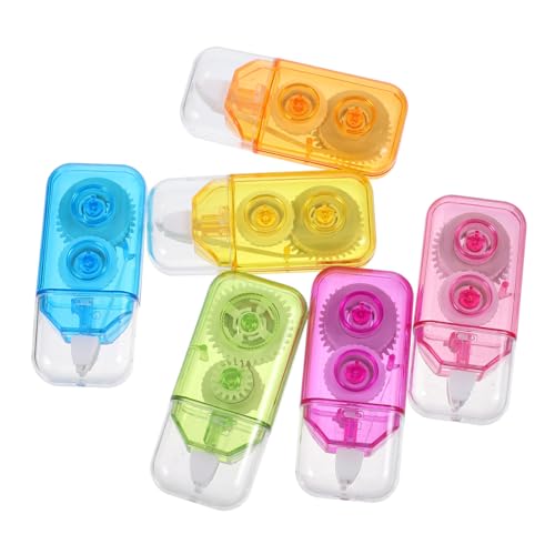 Angoily 6 Stück Korrekturband Tippex-band Blau Aus Schreibwaren Farbig Mini Studenten Schulbedarf Zu Tragbarer Bandlöscher Radiergummi Süßes Stationäres Klebeband-radierer Colorful Plastik von Angoily