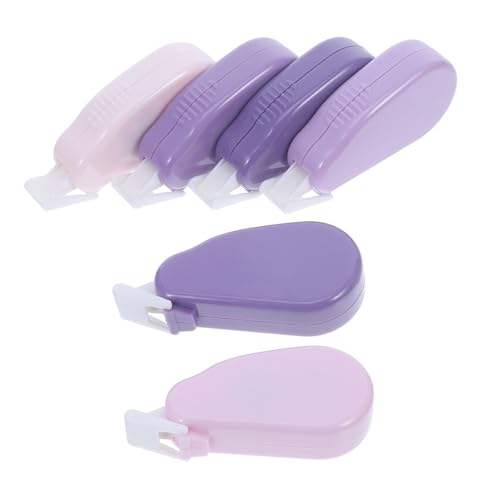 Angoily 6 Stück Korrekturband büromaterial bürozubehör schreibutensilien Klassenzimmerbedarf schreibgeräte Bandspender Clip Mini Bandlöscher Korrekturbänder AS Gum. Violett Angoily 6 Stück Korrekturband büromaterial bürozubehör schreibutensilien Klassenzimmerbedarf schreibgeräte Bandspender Clip Mini Bandlöscher Korrekturbänder AS Gum. Violett von Angoily