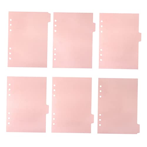 Angoily 6 Stück Ordnerteiler aus Kunststoff Buchregisterkarten Teiler Registerkarten Ordner-Trennblätter mit Laschen Tab Indexteiler praktische Ordnerlaschen pp Rosa Angoily 6 Stück Ordnerteiler aus Kunststoff Buchregisterkarten Teiler Registerkarten Ordner-Trennblätter mit Laschen Tab Indexteiler praktische Ordnerlaschen pp Rosa von Angoily