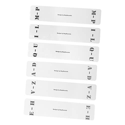 Angoily 6 Stück Sortierkarte aufzeichnen Vinyl Registerkarten Schallplatten Alben Schallplatten-Sortierkarte Schallplatten-Organizer vertikales Etikett Plattenorganisator Acryl Weiß Angoily 6 Stück Sortierkarte aufzeichnen Vinyl Registerkarten Schallplatten Alben Schallplatten-Sortierkarte Schallplatten-Organizer vertikales Etikett Plattenorganisator Acryl Weiß von Angoily