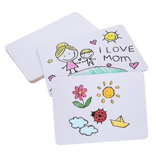 Angoily 6 Stück Tafel Schulbedarf: Lapboards Mini-Whiteboard Schreiben Whiteboard-Radierer kleine Whiteboards für Studenten Klassenzimmerzubehör doppelseitiges Lapboard Weiß Angoily 6 Stück Tafel Schulbedarf: Lapboards Mini-Whiteboard Schreiben Whiteboard-Radierer kleine Whiteboards für Studenten Klassenzimmerzubehör doppelseitiges Lapboard Weiß von Angoily