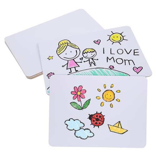 Angoily 6 Stück Tafel Schulbedarf: Lapboards löschbar Schreiben Mini doppelseitige Whiteboards Reißbrett Schüler Whiteboards für Klassenzimmer Lapboard trocken abwischbar Weiß Angoily 6 Stück Tafel Schulbedarf: Lapboards löschbar Schreiben Mini doppelseitige Whiteboards Reißbrett Schüler Whiteboards für Klassenzimmer Lapboard trocken abwischbar Weiß von Angoily