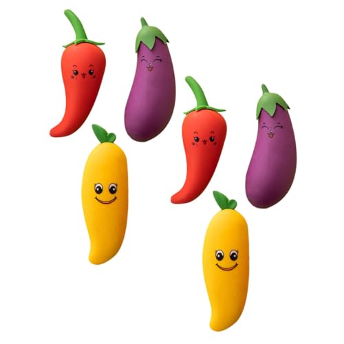 Angoily 6 Stücke Cartoon Radiergummi Niedlichen Schreibwaren Niedlichen Stationären Kleine Banane Radiergummis Gemüse Radiergummi Zeichnung Zubehör Tpe von Angoily