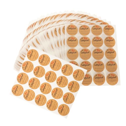 Angoily 600 Blatt Aufkleber Etikett scheckheft scrapbbok bartwachs verkleidung decoration klebrig selbst Vinyl groß Aufkleber für Namensschilder Aufkleberanhänger für Kraftpapier von Angoily