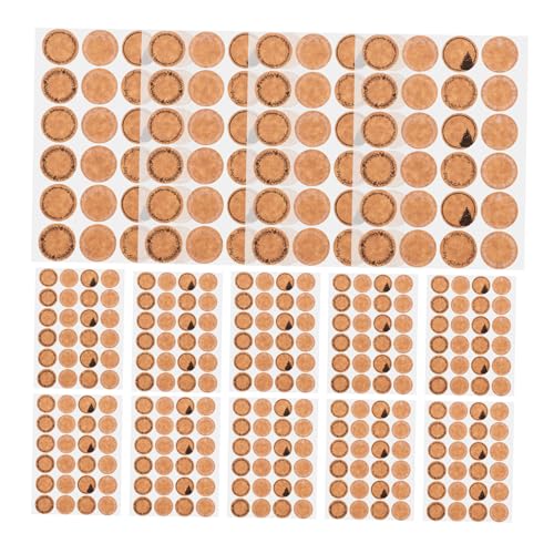 Angoily 600 Stück Dekorative Runde Aufkleber Umschlagaufkleber Etiketten Für Lebensmittelbehälter Kraft-tag-aufkleber Goldene Umschlagsiegel Etiketten Für Glasflaschen Kraftpapier Angoily 600 Stück Dekorative Runde Aufkleber Umschlagaufkleber Etiketten Für Lebensmittelbehälter Kraft-tag-aufkleber Goldene Umschlagsiegel Etiketten Für Glasflaschen Kraftpapier von Angoily