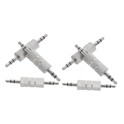 Angoily 6pcs 3 5mm Audio Set Metall auf Adapter für Kopfhörer Mikrofon und von Angoily