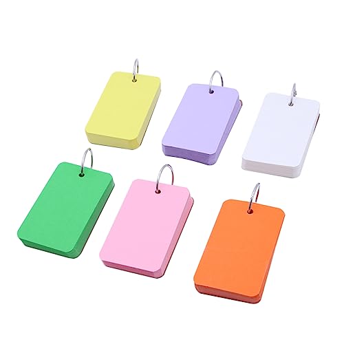 Angoily 6Stücke DIY Kraftpapier Notizblöcke Mit Bindering Einfache Flip Karten Und Memo Pads Für Schule Büro Und Zuhause von Angoily
