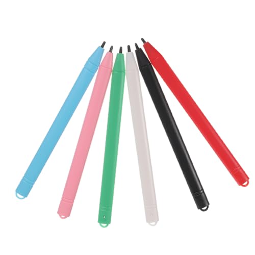 Angoily 6Stücke Stylus Stift für LCD Schreibtablett Hochsensitiver Eingabestift für Präzises Schreiben Zeichnen Tablets Tragbares Design für Kreatives Arbeiten von Angoily