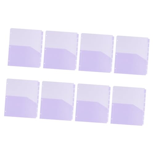 Angoily 8 Stück Dokumententrenntasche Organisation Veranstalter für Ordner mit Tasche Ordner zum Organisieren von Dokumenten Ordnerhüllen Bindetaschen Ordnertasche Binderbeutel pp Violett Angoily 8 Stück Dokumententrenntasche Organisation Veranstalter für Ordner mit Tasche Ordner zum Organisieren von Dokumenten Ordnerhüllen Bindetaschen Ordnertasche Binderbeutel pp Violett von Angoily