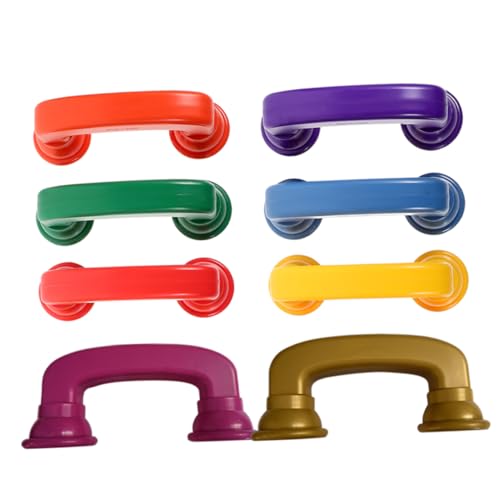 Angoily 8 Stück Ohrhörer- Flüstertelefone für den Unterricht Empfänger Babyphones sensorisch beschäftigt -Telefon set Farbiges Telefonspielzeug Abs von Angoily