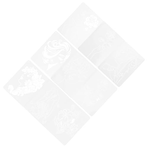 Angoily 9 Blätter Blumencharaktervorlage Schablonen zum Basteln wiederverwendbar Wandschablonen zum Bemalen Kunst Schablonen Vinyl Blumen- dekorative Schablonen Blumenvorlage das Haustier Angoily 9 Blätter Blumencharaktervorlage Schablonen zum Basteln wiederverwendbar Wandschablonen zum Bemalen Kunst Schablonen Vinyl Blumen- dekorative Schablonen Blumenvorlage das Haustier von Angoily
