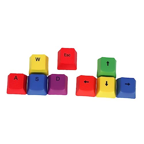 Angoily 9St Tastenkappe Tastatur-Poker-Tasten Klaviatur Bunte Tastaturkappen Computerzubehör Computertastaturen Tastatur-Dekor Schulbedarf Rechner schmücken Schutzfilm pbt von Angoily