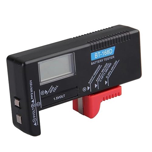 Angoily 9v 1 5v Batterietester Checker Bt-168d Universal Digital für Aa Aaa Cd 9v Batterien Anzeige Schwarzes Gehäuse Angoily 9v 1 5v Batterietester Checker Bt-168d Universal Digital für Aa Aaa Cd 9v Batterien Anzeige Schwarzes Gehäuse von Angoily
