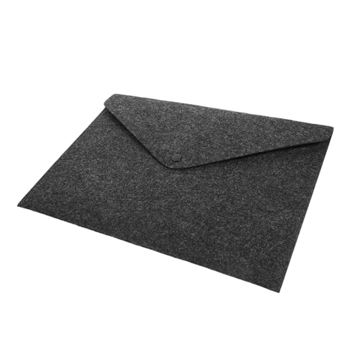 Angoily Aktenordner aus Filz felt file folders Taschenorganisator Fall Aktentasche für Dokumente dokumentieren Aktentasche im Letter-Format Dokumenten-Tragetasche Dark Grey von Angoily