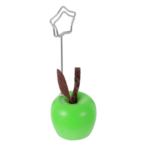 Angoily Apple Message Ordner Apfeldekorationen Für Die Küche Memohalter Nettes Schreibtischzubehör Kartenhalter Zur Dekoration Aktenhalter Für Den Schreibtisch Desktop - Holz Green von Angoily