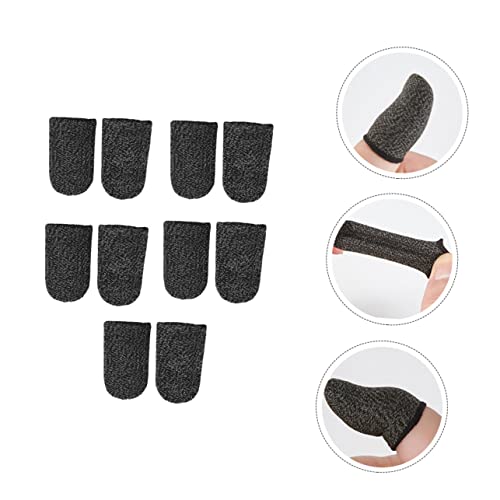 Angoily Atmungsaktive Fingerschützer Für Daumen 10er-pack Game Controller-hüllen Handy-game-fingerhüllen Schwarz Angoily Atmungsaktive Fingerschützer Für Daumen 10er-pack Game Controller-hüllen Handy-game-fingerhüllen Schwarz von Angoily