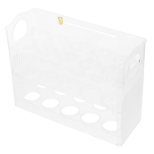 Angoily Aufbewahrungsbox für Eier Kühlschrank Eierständer Platzsparende Eierablage Eierhalter für den Kühlschrank Kühlschrank-Eierregal Eier-Organizer-Halter Eierschale pp Wiederverwendbar von Angoily