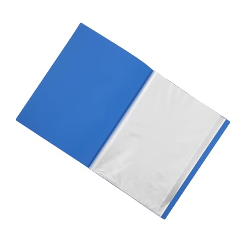 Angoily Blatt Informationsanzeigeordner Blau Schutz trocken abwischbare Taschen dokumentieren ordner für schule Transparenter Ordner Aktenordner aus Kunststoff Kunststoff-Portfolio pp Blue von Angoily