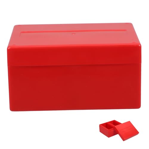 Angoily Box Münzbox Münzdisplay Münzhalter Aus Kunststoff Münzschutz Münzkapseln Münzetuis Für Sammler Halter Wechselgeld Organizer Ständer Münztabletts Rot von Angoily