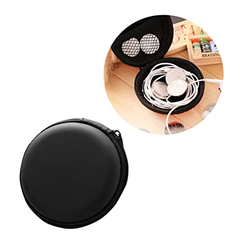 Angoily Ergonomisch Geformte Ohrhörer-hülle mit Reißverschluss für Kopfhörer und USB-ohrhörer Tragbarer Organizer für Kabeltaschen Schwarz von Angoily