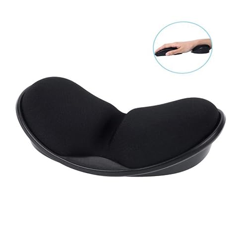 Angoily Ergonomisches Mauspad mit Memory Handgelenkstütze für Gaming und Büro rutschfeste Unterseite Design für PC und Laptop Schwarz Angoily Ergonomisches Mauspad mit Memory Handgelenkstütze für Gaming und Büro rutschfeste Unterseite Design für PC und Laptop Schwarz von Angoily