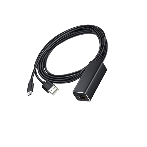 Angoily Ethernet Adapter Micro USB Mbps Tv Netzwerkkarte Für Stick Kompatibel Mit USB Für Stabile Internetverbindung von Angoily