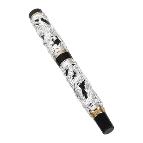 Angoily Füllfederhalter aus Messing Matrosen-Füllfederhalter Kalligraphie Pen Füllfederhalter zum Schreiben japanischer füllfederhalter ausgefallener Stift Metallstift Zinklegierung Silber Angoily Füllfederhalter aus Messing Matrosen-Füllfederhalter Kalligraphie Pen Füllfederhalter zum Schreiben japanischer füllfederhalter ausgefallener Stift Metallstift Zinklegierung Silber von Angoily