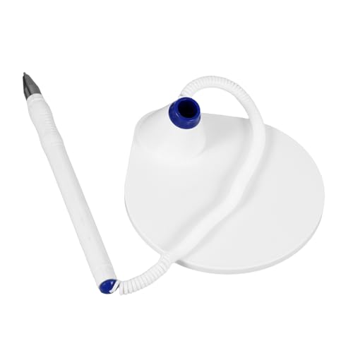 Angoily Gegenstift Schreibtischstift Penstpenst für Zuhause Desktop -Sicherheitsstifte Sichern Sie Stift für Schreibtisch Sicherheitsstift für ein Büro Basis-Stifthalter Plastik Blue von Angoily
