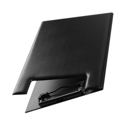 Angoily Geschäftsordner Schwarz Planke Klemmbretter Zwischenablage A4 Dokumentieren Notizblock Büroklammern Schreibblock-clip Papierclips Schreibbretter Tragbares Klemmbrett Tafel Metall von Angoily