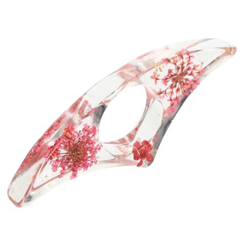 Angoily Getrocknetes Blumen-lesezeichen Seitenhalter Daumenhalter Zum Lesen Daumen Buchhalter Fingerbuchhalter Buchöffnerhalter Buchhalteröffner Daumenbuchhalter Lesezubehör Rot Plastik von Angoily