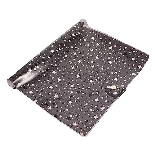 Angoily Gypsophila-binder Binder Zeitschriftendeckel Notizblock Lose Flexibles Bindemittel Süßer Ordner Buchdeckelhülle Zeitschriftenordner Organisatoren Schreibtisch Bürobedarf Black Pvc von Angoily