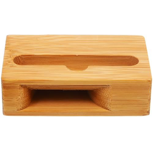 Angoily Universeller Handyhalter Aus Holz Lautsprecher Verstärker Für Smartphones Handy Dock Dekorativer Tischständer Für Küche Wohnzimmer Und Schlafzimmer von Angoily