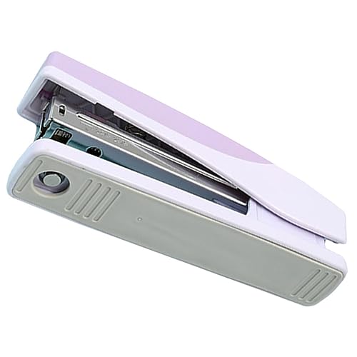 Angoily Hefter Bürowefter Schreibtisch Desktop für Schreibwaren the office büroradio Büroausstattung bürobedarf multifunktionswerkzeug Office-Bindungstool Büro muss haben Metall Violett von Angoily