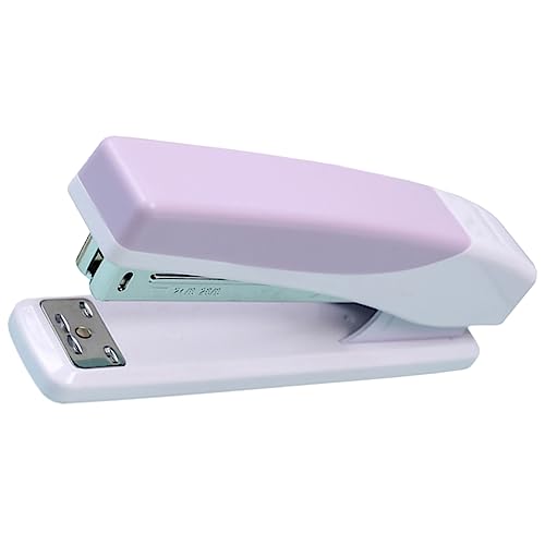 Angoily Hefter Desktop Büro Schreibwaren für Schreibtisch the office schooter tackern office desk accessories hochstihl multifunktionswerkzeug Hausbedarf Office-Bindungstool Gummi Violett von Angoily