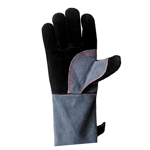 Angoily Hitzebeständige Bbq Hochwertigem Rindsleder Feuerfeste Schweißhandschuhe Für Grill Und Kamin Flexibles Design Hohe Haltbarkeit Komfortables Angoily Hitzebeständige Bbq Hochwertigem Rindsleder Feuerfeste Schweißhandschuhe Für Grill Und Kamin Flexibles Design Hohe Haltbarkeit Komfortables von Angoily