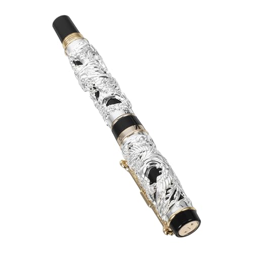 Angoily Japanischer Füllfederhalter Füller Füllfederhalter Zum Schreiben Kalligrafiestifte Zum Schreiben Füllfederhalter Aus Messing Kalligraphie Pen Federkiel Silber Zinklegierung Angoily Japanischer Füllfederhalter Füller Füllfederhalter Zum Schreiben Kalligrafiestifte Zum Schreiben Füllfederhalter Aus Messing Kalligraphie Pen Federkiel Silber Zinklegierung von Angoily