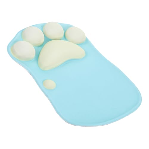 Angoily Katzentatzen-Mausunterlage Handgelenk-Mauspad für das Büro -Pad mit Handgelenksunterstützung handgelenkstütze Mousepad mit Auflage für das Handgelenk Pu Blue Angoily Katzentatzen-Mausunterlage Handgelenk-Mauspad für das Büro -Pad mit Handgelenksunterstützung handgelenkstütze Mousepad mit Auflage für das Handgelenk Pu Blue von Angoily