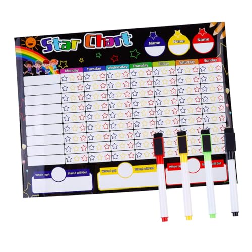 Angoily Magnetischer Kühlschrankmagnet Magnetisches Verhaltensbelohnungsdiagramm Belohnungsdiagramm Magnetisches Diagramm Magnetische Kühlschrank Kreidetafel Kinderdiagramm von Angoily