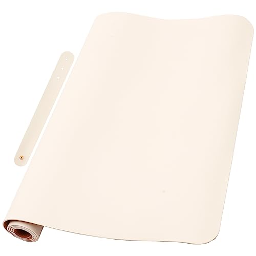 Angoily Mauspad Unterlage fürs Büro groß ästhetisch Pastell Blau office desk accessories desk pad desk mat Bruchfeste Tischmatte Computer Mausmatte multifunktionale Tischunterlage Kork von Angoily