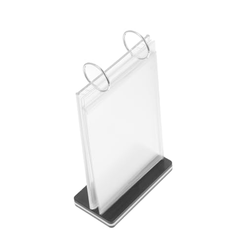 Angoily Menüständer Menüständer Transparent Klappmenühalter Schilder Etiketten Displayständer Für Den Schreibtisch Vertikal Über Großem Tisch Mehrere Menüständer Namensarbeit von Angoily