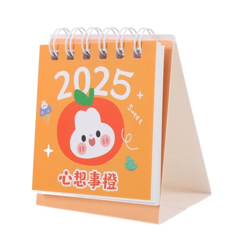 Angoily Mini Tischkalender Schreibtisch-standkalender Zum Umklappen Klappkalender Für Den Schreibtisch Stehender Flip-desktop-kalender Winzig Kleiner Schreibtischkalender Mit Papier Orange Angoily Mini Tischkalender Schreibtisch-standkalender Zum Umklappen Klappkalender Für Den Schreibtisch Stehender Flip-desktop-kalender Winzig Kleiner Schreibtischkalender Mit Papier Orange von Angoily