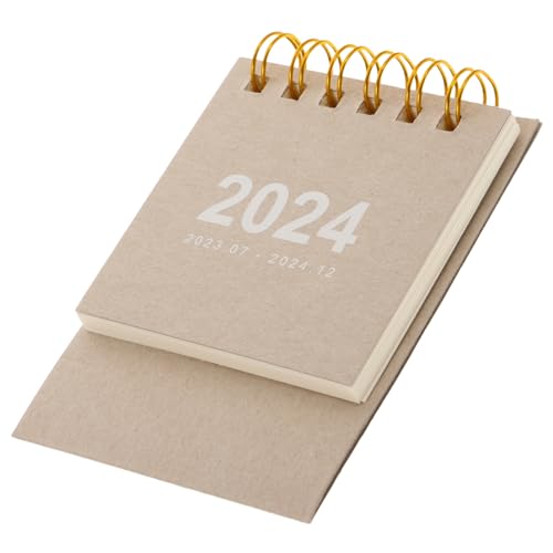 Angoily Mini Tischkalender Tragbarer Schreibtischkalender Aus Hochwertigem Material Für Büro Und Zuhause Platzsparend Und Langlebig von Angoily