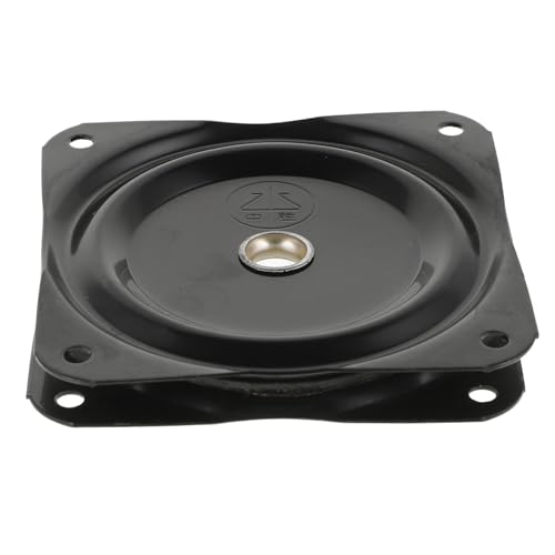 Angoily Möbeldrehteller Stuhl Drehbarer Autositz Für Ältere Menschen Drehbare Schaukelstühle Für Den Außenbereich Lager Schwenkplatten Lazy Susan Plattenspieler Schwarz Kaltgewalzter Stahl von Angoily