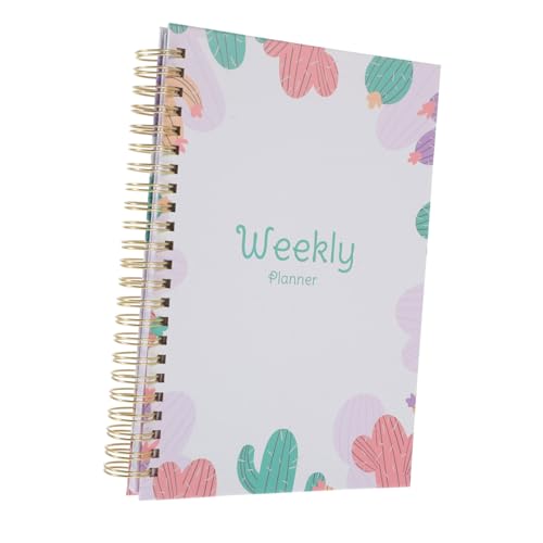 Angoily Notizblock mit festem Einband Gebundene Ausgabe Notizbuch Spiral- write board büroartikel organizers spiralbindung erinnerungsbuch Memoboard Notizbücher Monatsplaner 2024 Papier von Angoily