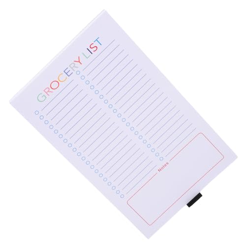 Angoily Notizbuch Magnet Einkaufslistenblöcke Lebensmittelliste Einkaufslisten-notizblock Listenfeld Unterlage Pads Einkaufslistenblock Einkaufsliste Für Lebensmittel Listenplaner Papier von Angoily