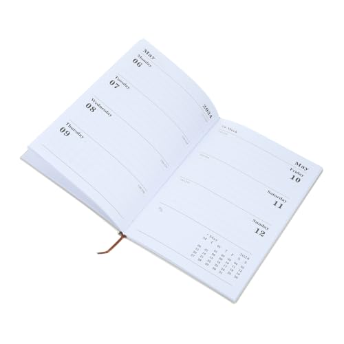 Angoily Notizbuchplaner Büro Planer Täglich Organisation Notizbilder Planer 2024 Voll Tag Zu Schule Professional Hochzeit Notizblöcke Für Die Arbeit Student Papier Violett von Angoily