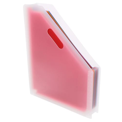 Angoily Ordner Organpaket Aktentasche Zur Aufbewahrung Desktop Tragbar Schreibtisch Akkordeon-ordner-organizer Büro Veranstalter Farbig Akkordeon-ordner Klein Lagerung Faltbar Pp Weiß von Angoily